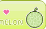 I love melon stamp