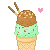 Free avatar Ice Cream (Mint Chocolate chip)