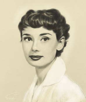 Audrey Hepburn Drawing from Life