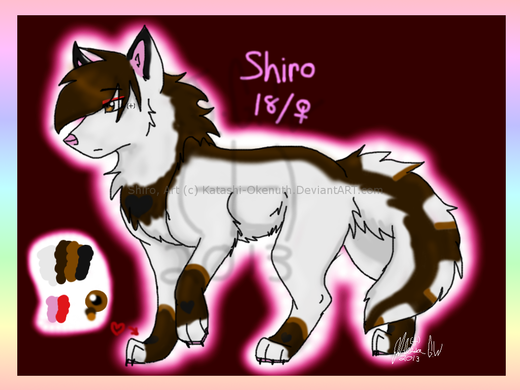 Fursona Shiro Reff Sheet_Altared Design