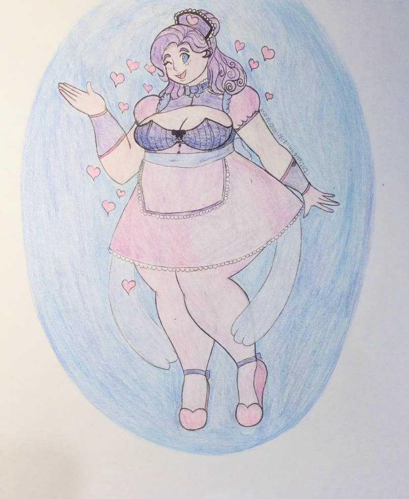 Spinnerella in maid outfit