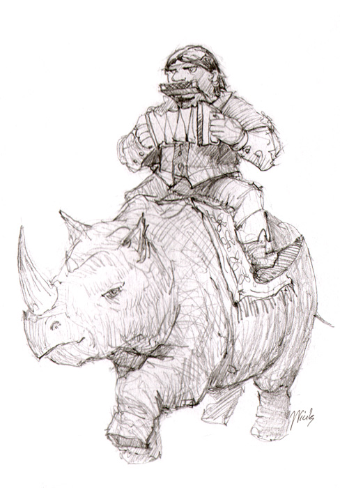 Gypsy on a rhino