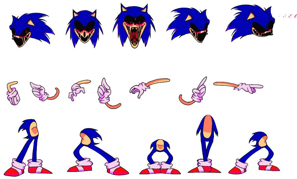 sonic 1 sprite map body parts by PICO2493 on Sketchers United