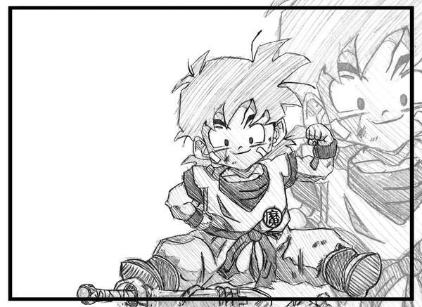 Gohan Writing Gohan by Curbside132 on DeviantArt