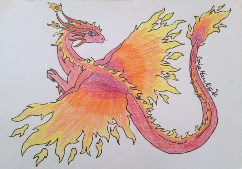 Dragons - Galaxy red dragon