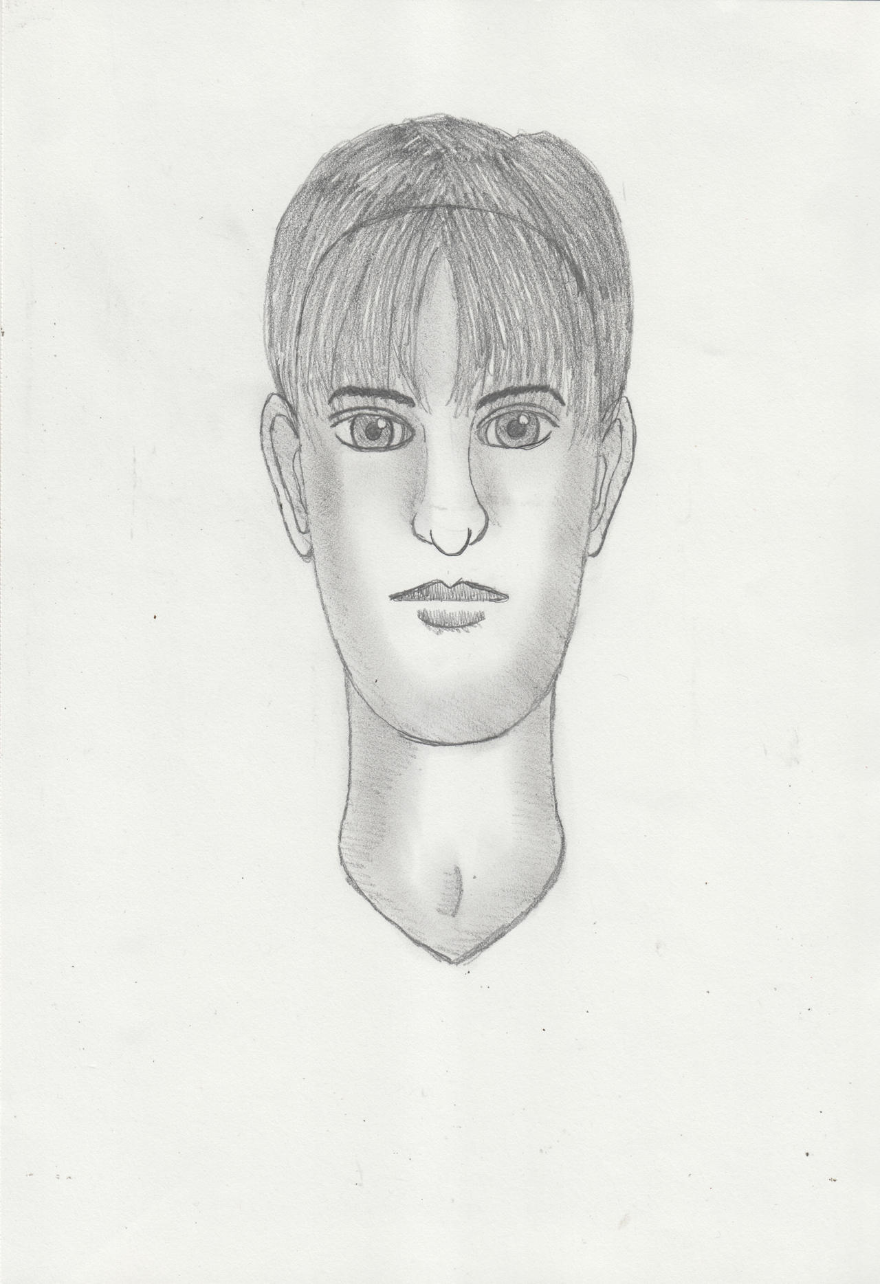 Character #1 Portrait Sketch (Front View) by ScottSniderToronto on ...