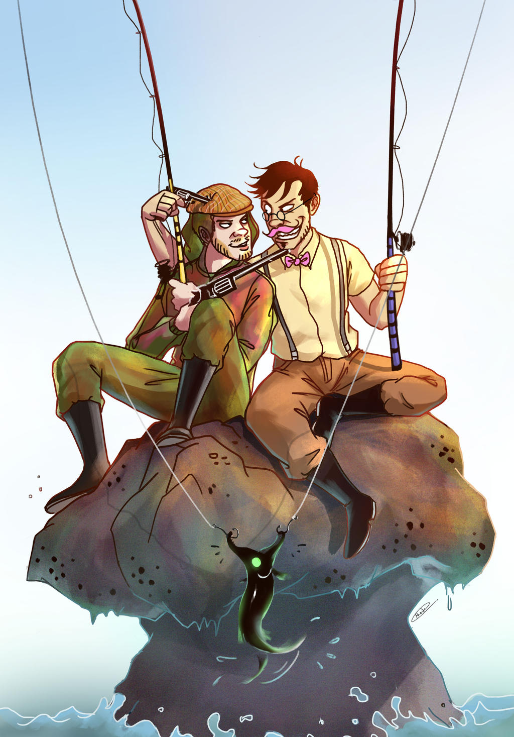 Fishing by maskman626 on DeviantArt