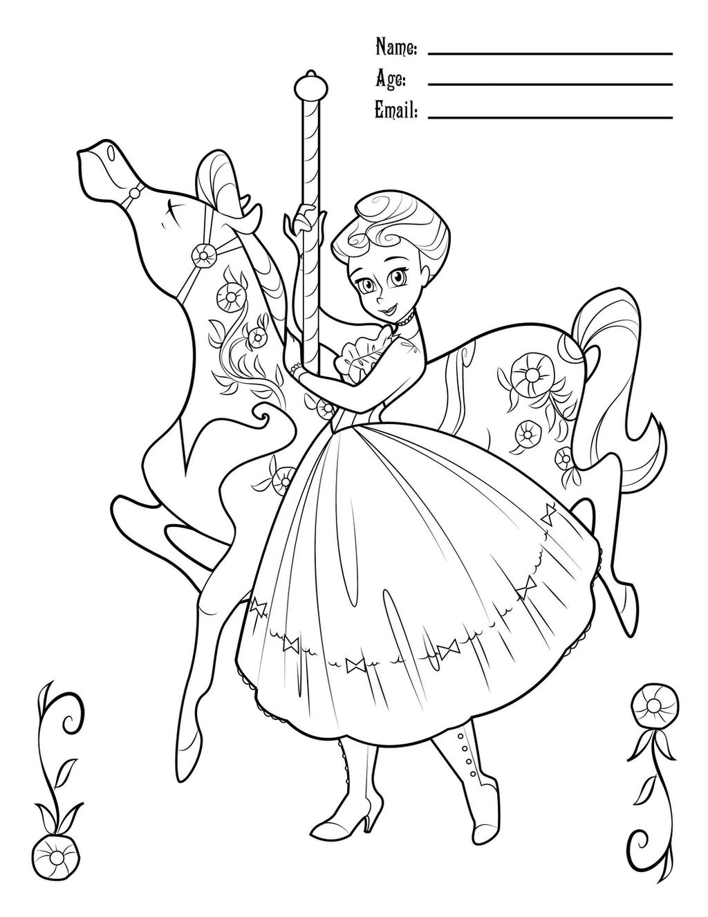 MaryPoppinsCarouselColoring by BetterthanBunnies