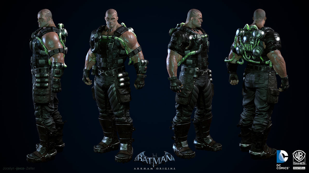 Batman: Arkham Origins - Bane (unmasked) by Vik2010s on DeviantArt