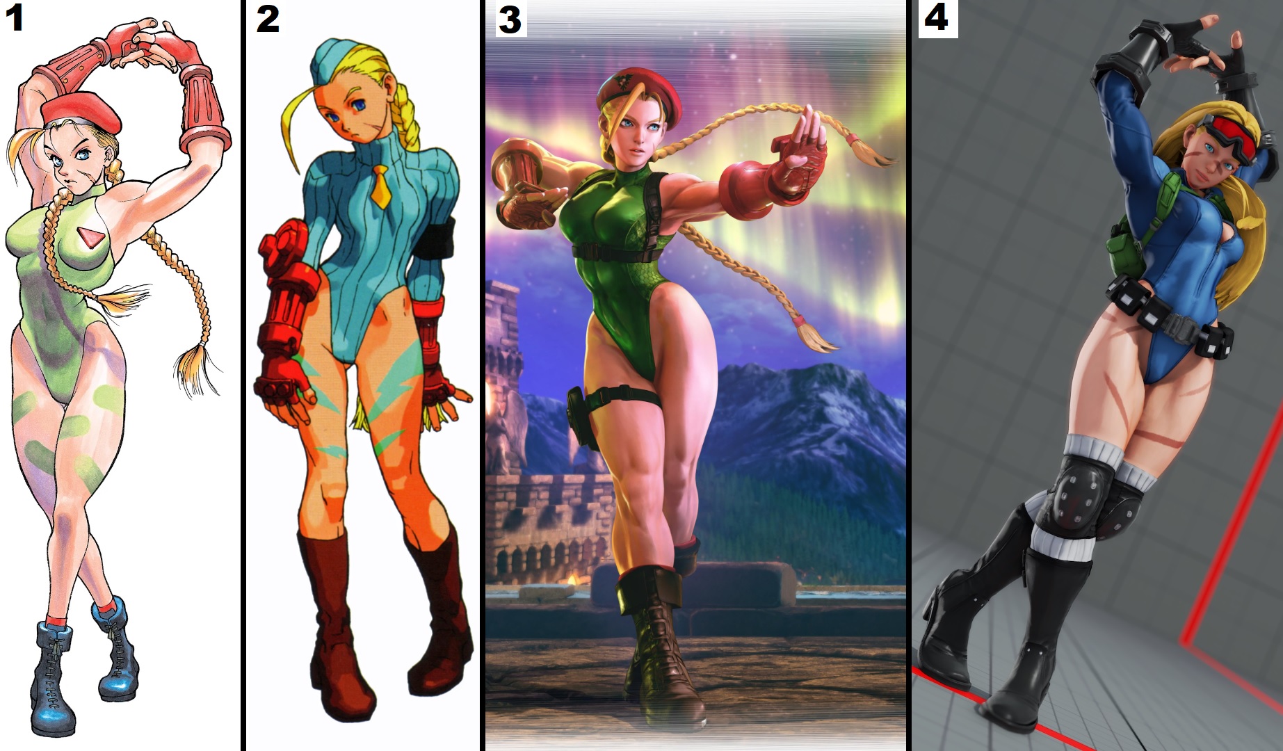 Street Fighter 5: Todos os Trajes da Cammy 