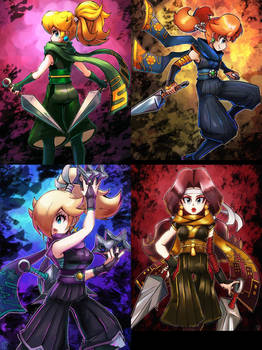 Princess Peach: Showtime! - 4 Nintendo Ninja Girls