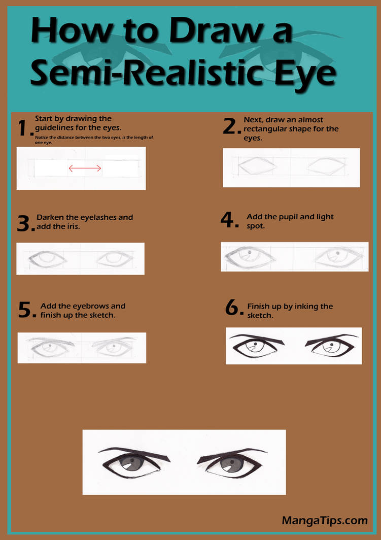 Semi-Realistic Manga Eye Tutorial by MangaTips-Com