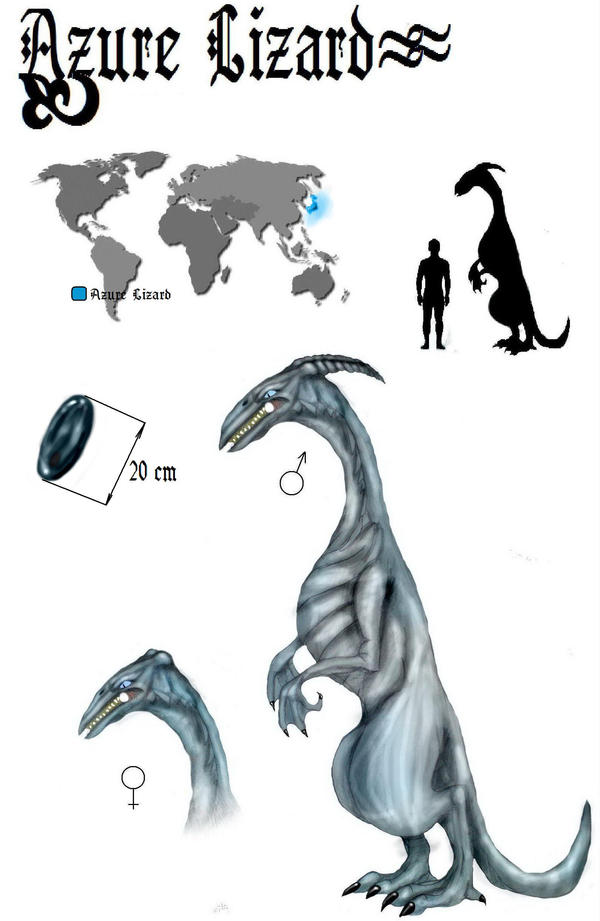 Dragon - Azure Lizard by VSamaraV on DeviantArt