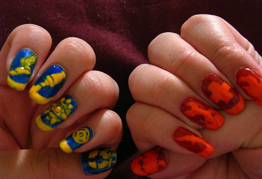 TF2 Icons nail art by crtoonmastr