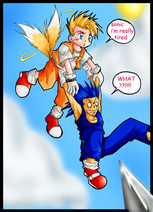 human sonic and tails