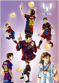 his majestic king Messi