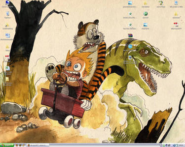 Calvin and Hobbes wallpaper