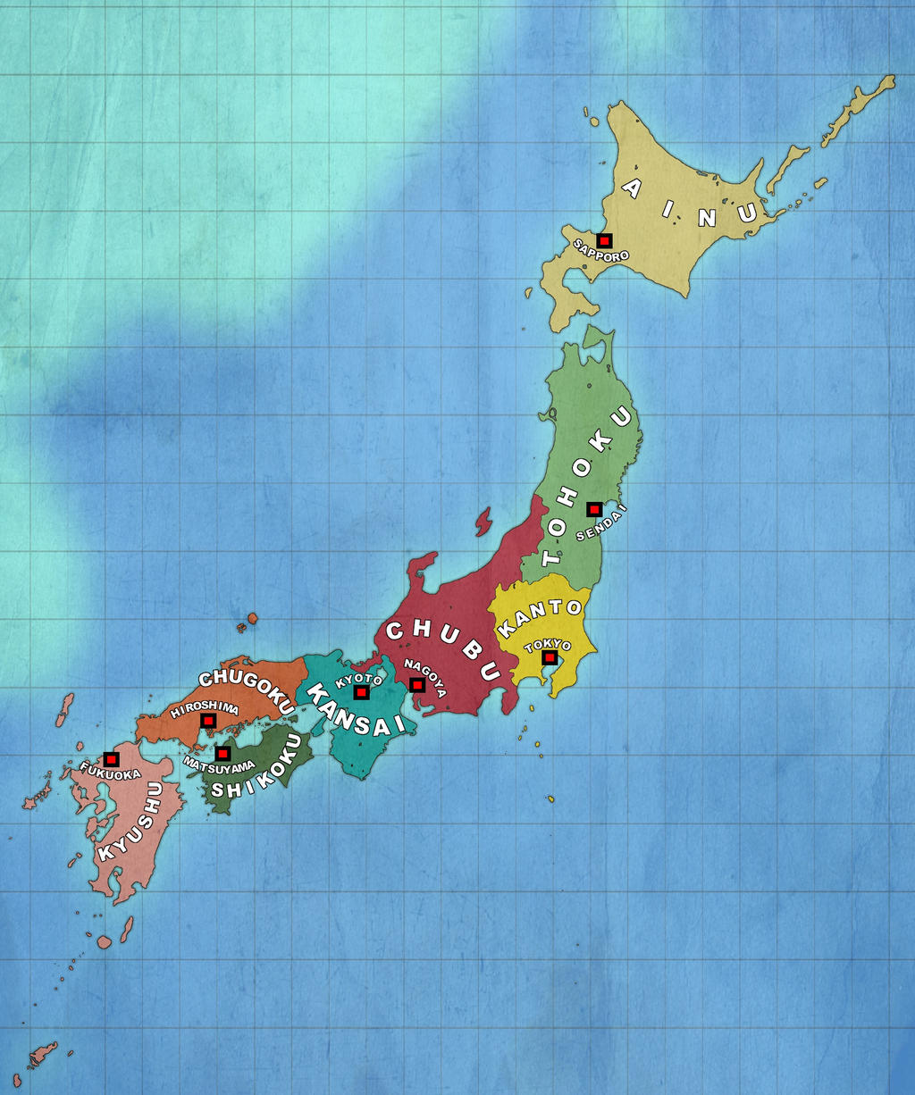 Inverted Japan Map Alternate Japan Map by Pangeaball on DeviantArt