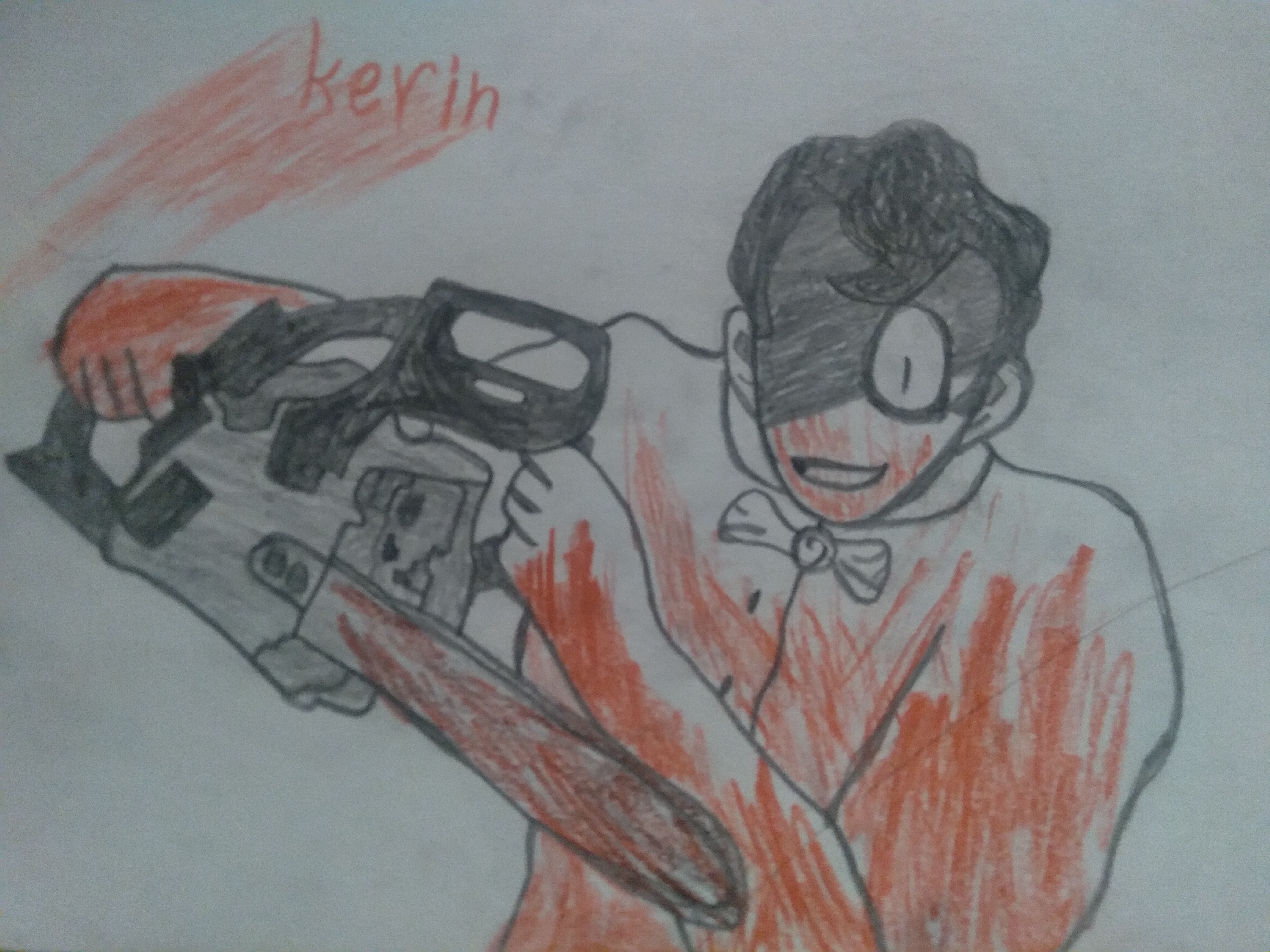 Psycho Kevin-spooky month by rckingg123 on DeviantArt