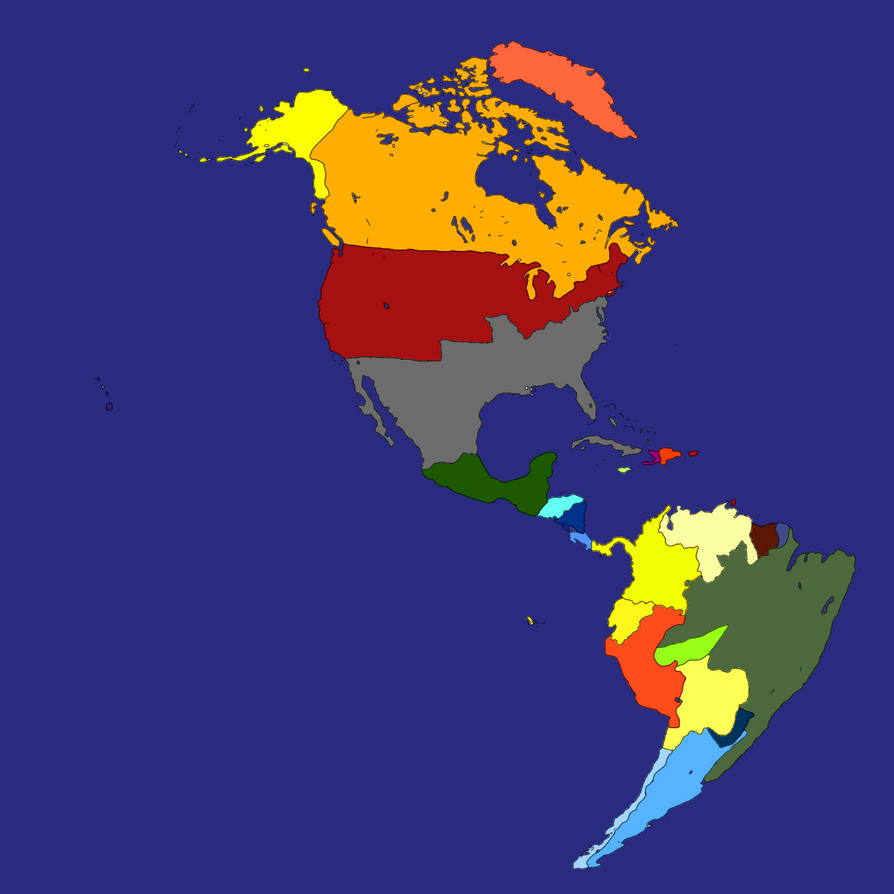 Map of the Americas but the South Won (Gettysburg) by ...
