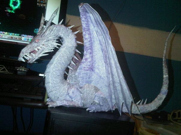 papercraft dragon