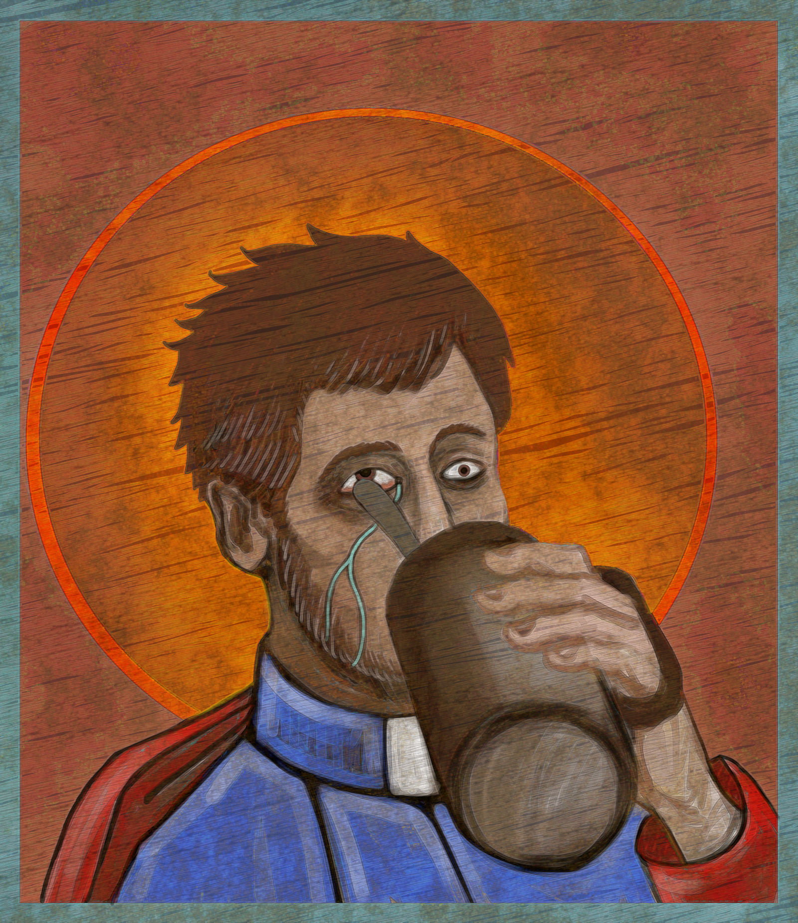 Saint Ignacy. Patron of the spoon in the tea cup.