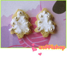 Christmas tree cookies stud