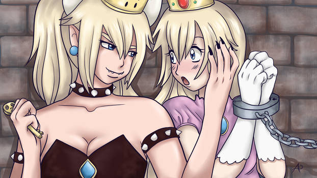 Bowsette and Peach