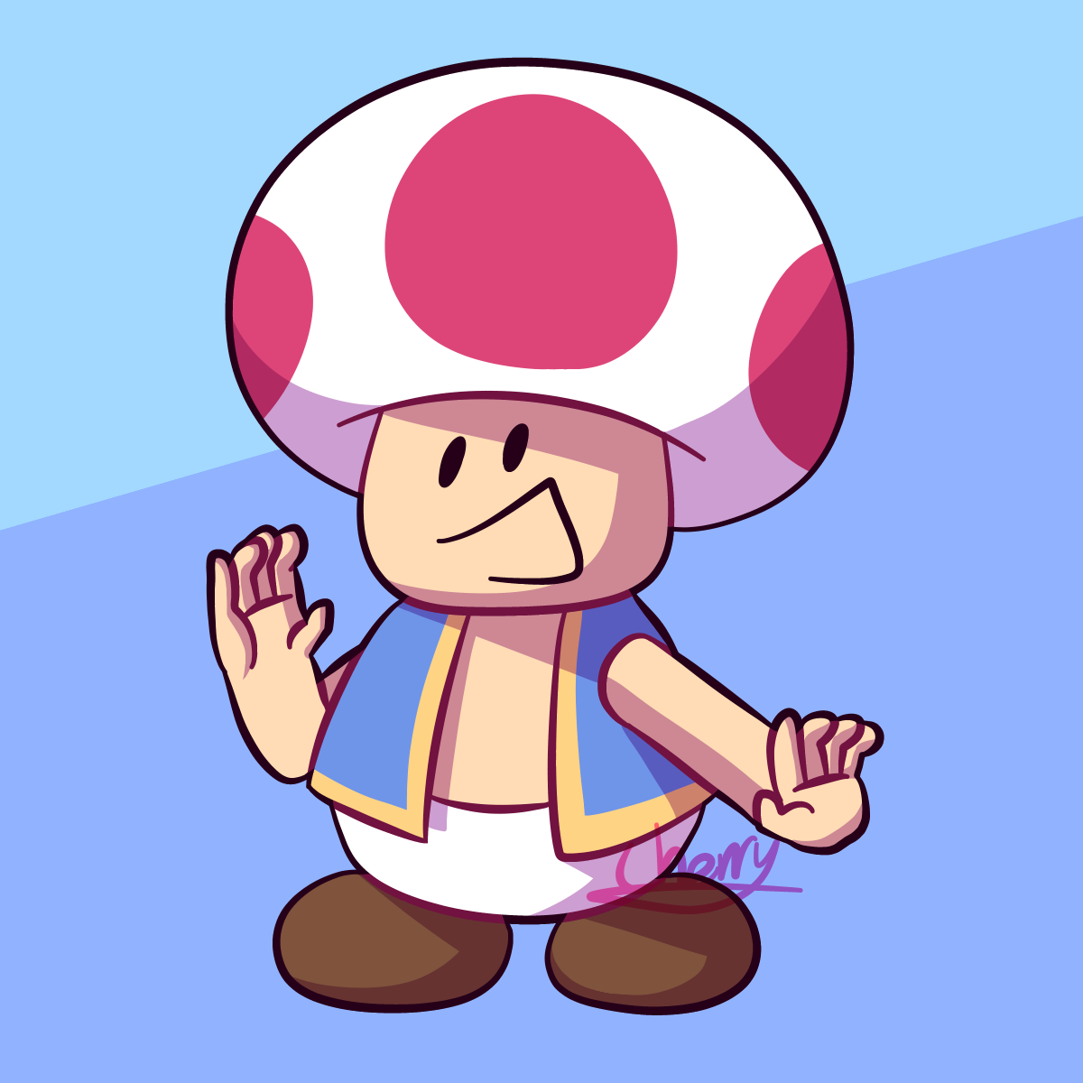Toad by Cherry-Arts6 on DeviantArt
