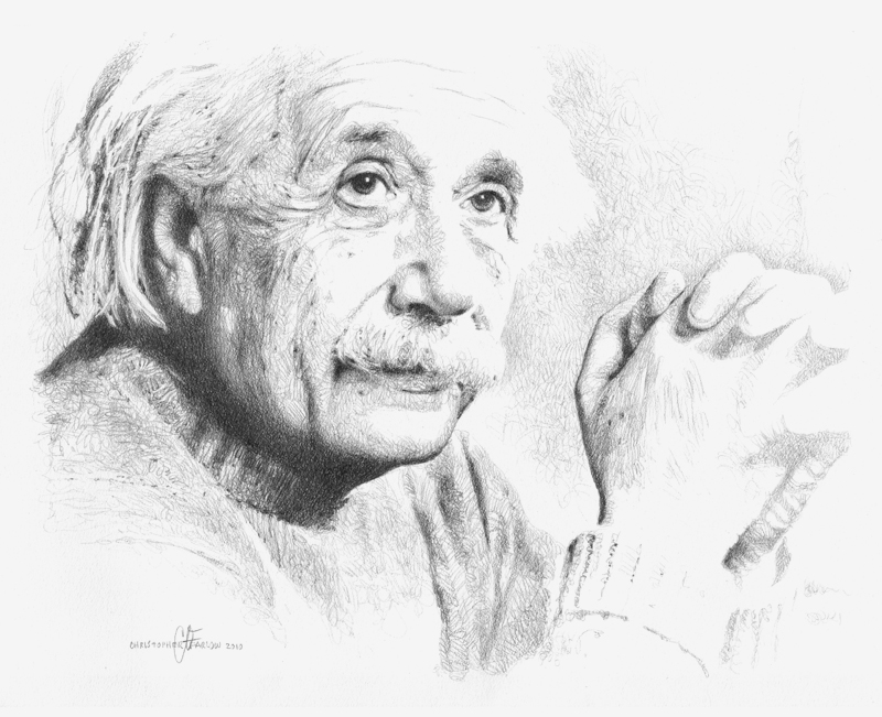 Albert Einstein Drawing