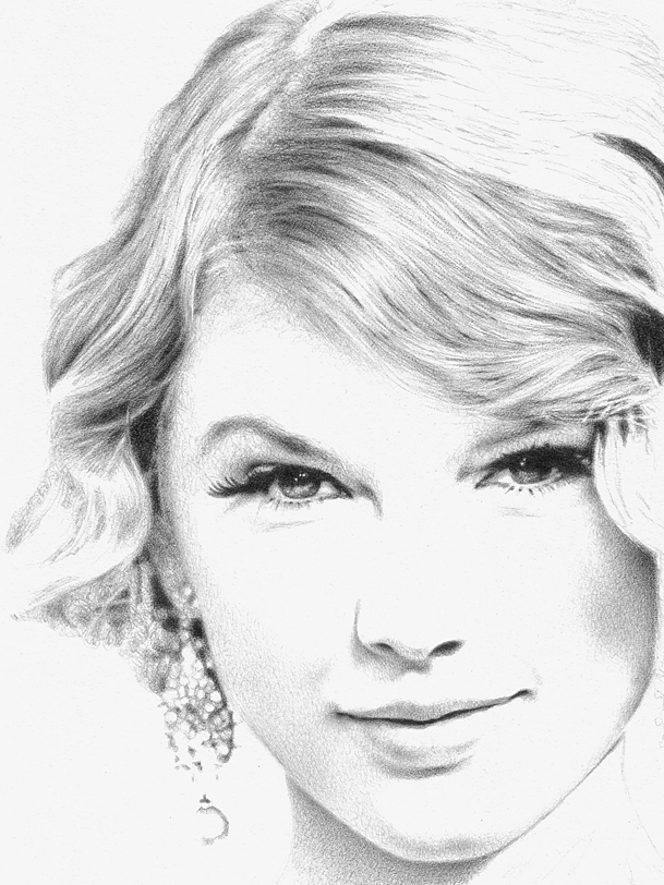 artistiq on X: Pencil drawing of Taylor Swift :) @taylorswift13