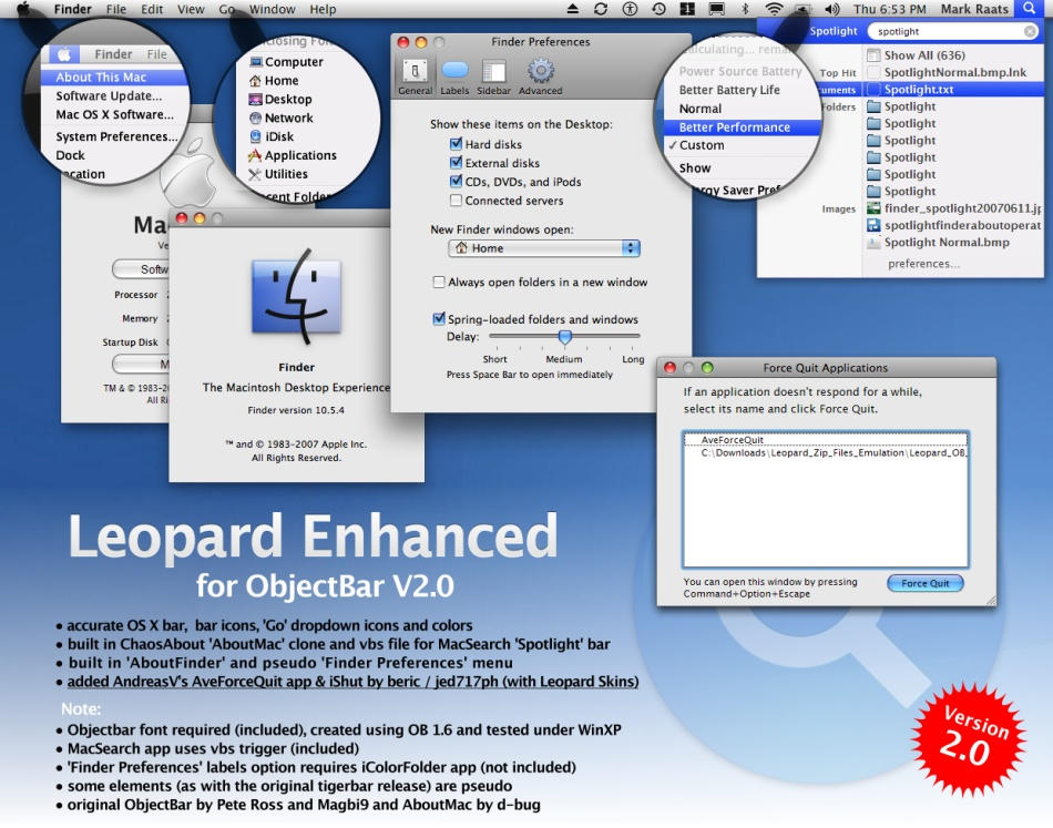 Leopard ObjectBar Enhanced by RaatsGui on DeviantArt