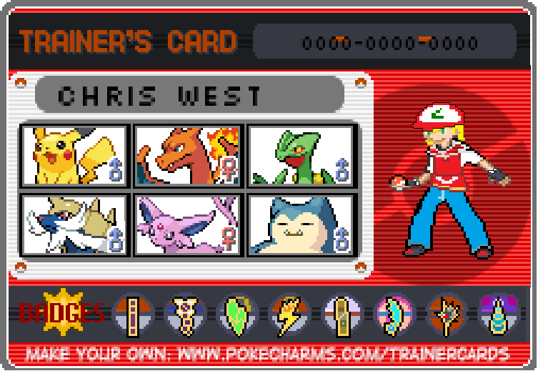 make a pokemon team card Tried to make a "Custom Trainer Card" : r/pokemon