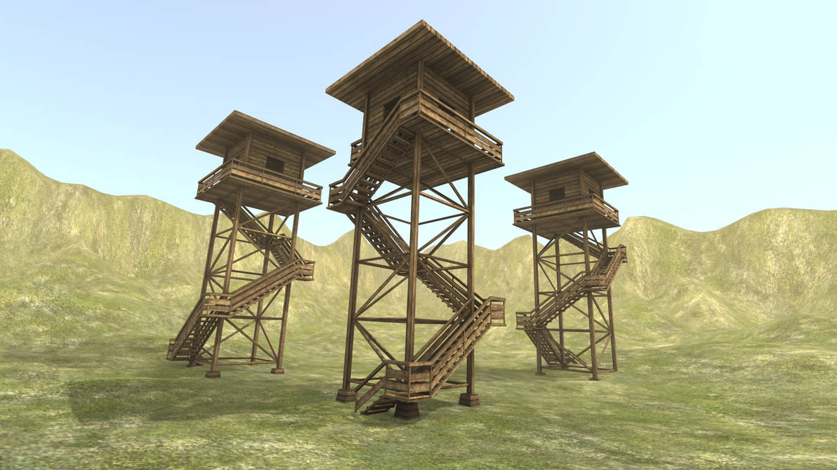 Watchtower made of wood by DennisH2010 on DeviantArt