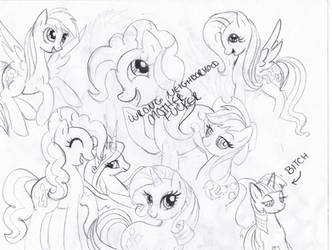 Mane 6 Doodle