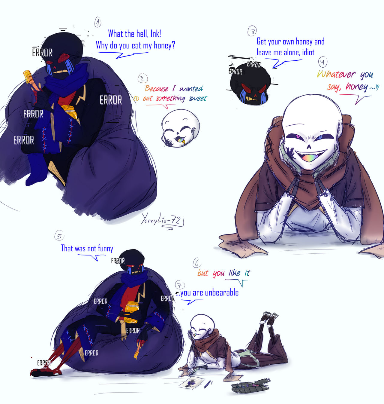Error And Ink Ruru Ink and Error by YennyLiz-72 on DeviantArt