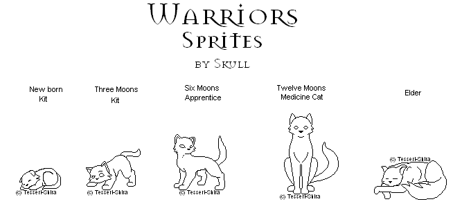 Warriors Med.Cat Sprites free