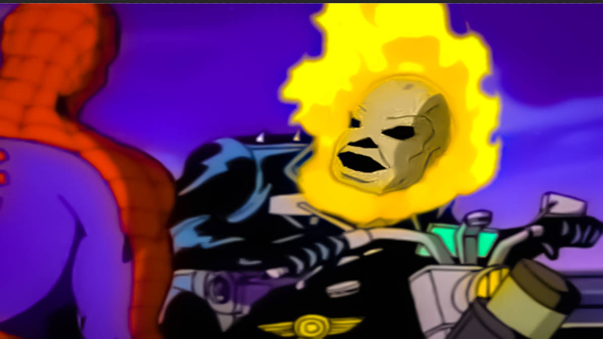 Ghost Rider in Spider Man TAS(What if) by Paulie-Vy on DeviantArt