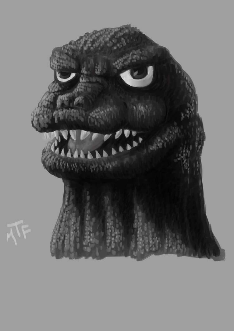 60min Speedpaint - Godzilla Head by Begwywen on DeviantArt