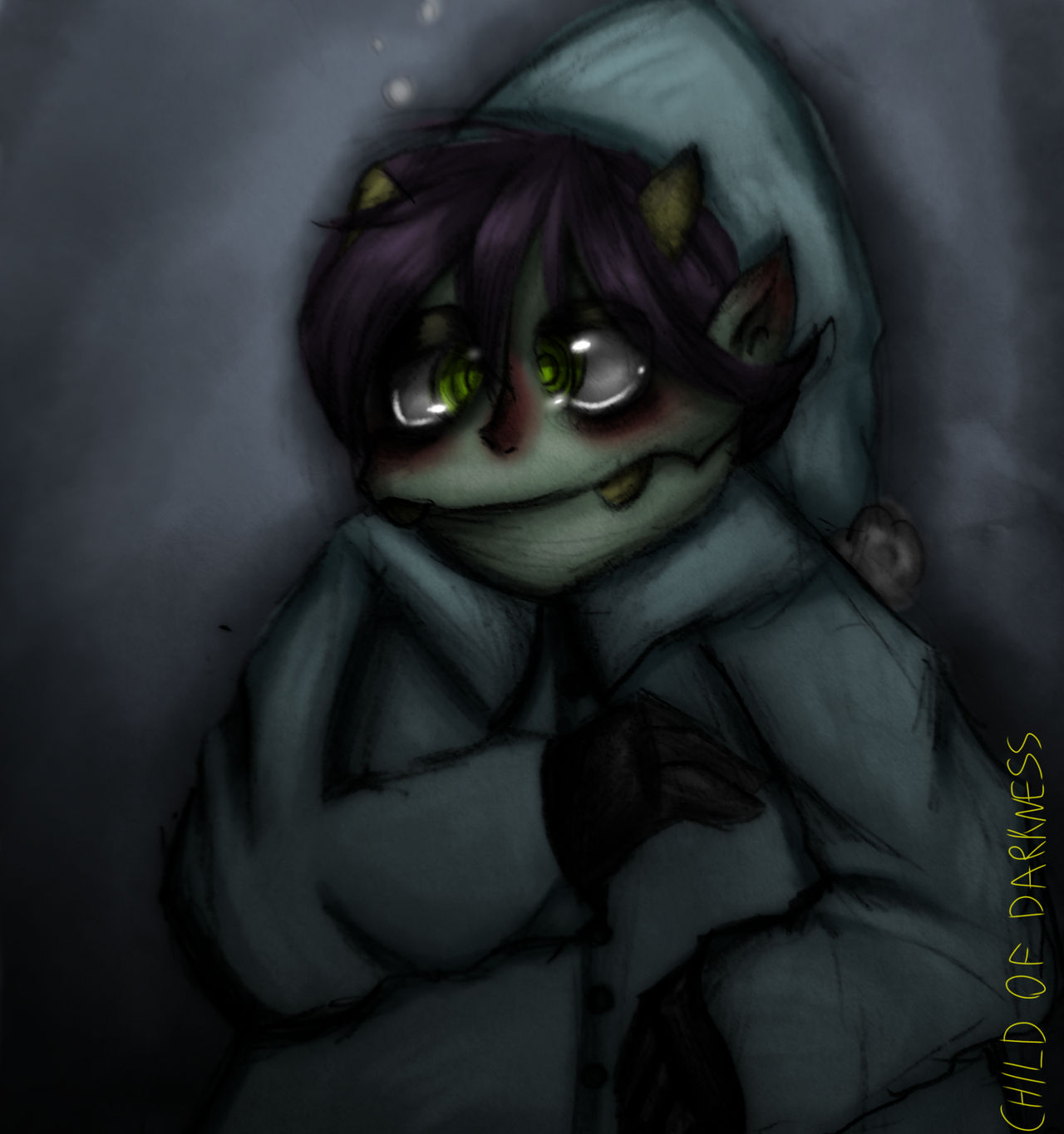 Sleepy monster by madchildofdarkness on DeviantArt