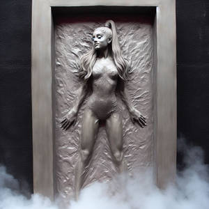 Ariana Grande frozen in carbonite