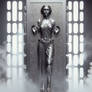 Princess Leia frozen in carbonite