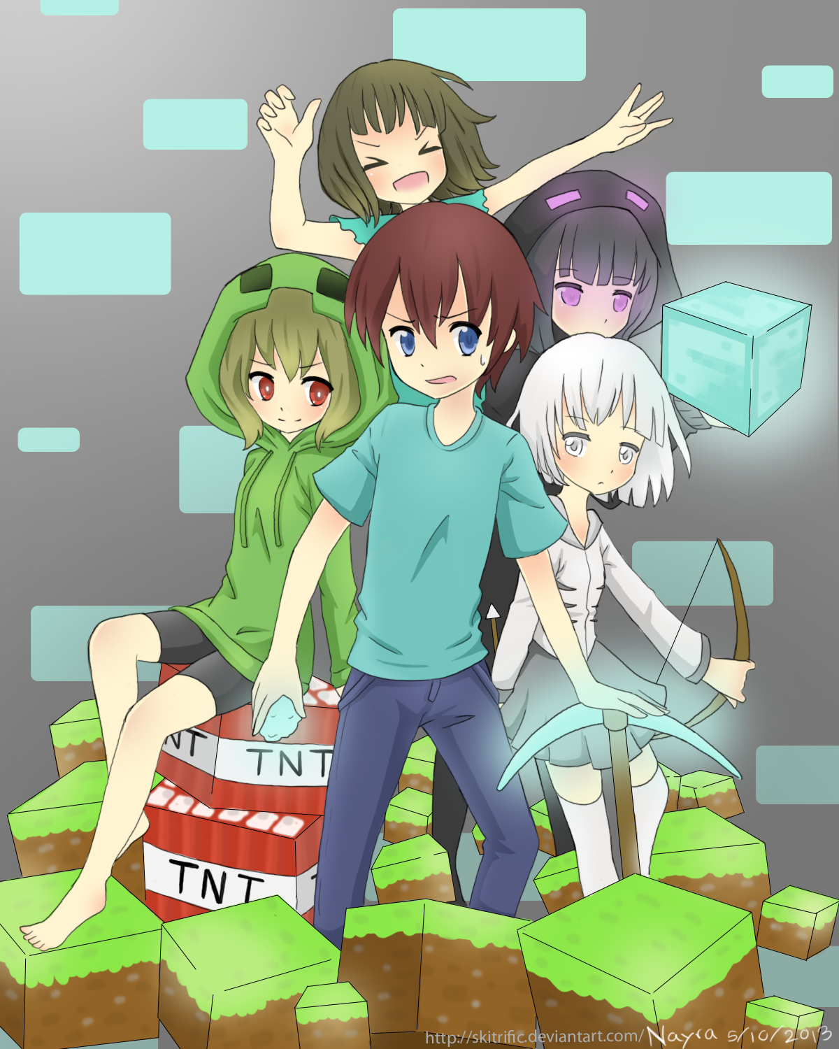 Minecraft..!.if it were an anime