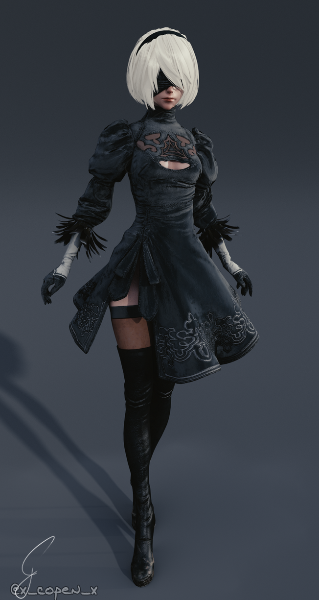 2B Fullbody by xcopenx on DeviantArt