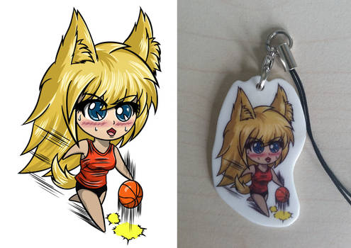 OC-Chibi: Basketball Candy Key Chain