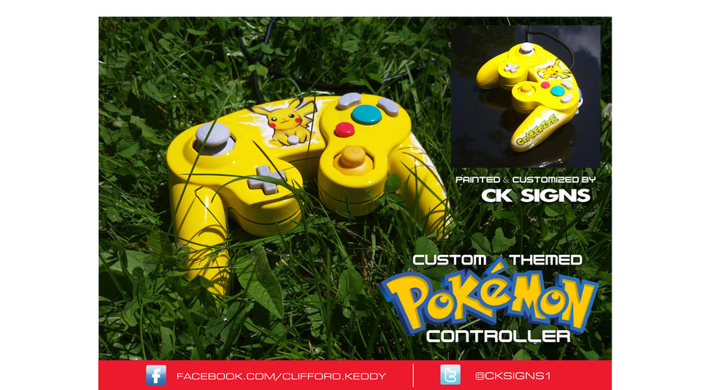 Custom Gc Controllers Pokemon custom painted gamecube controller by CKSIGNS on DeviantArt
