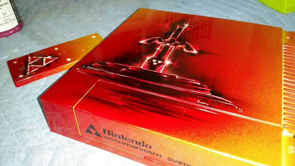 custom painted zelda nes by CKSIGNS on DeviantArt