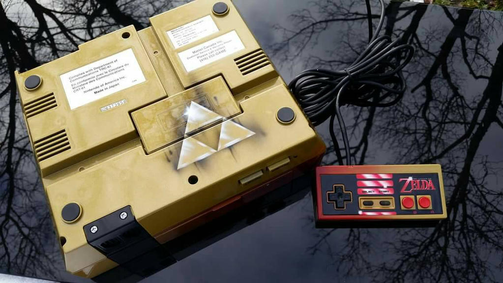 custom painted zelda nes by CKSIGNS on DeviantArt