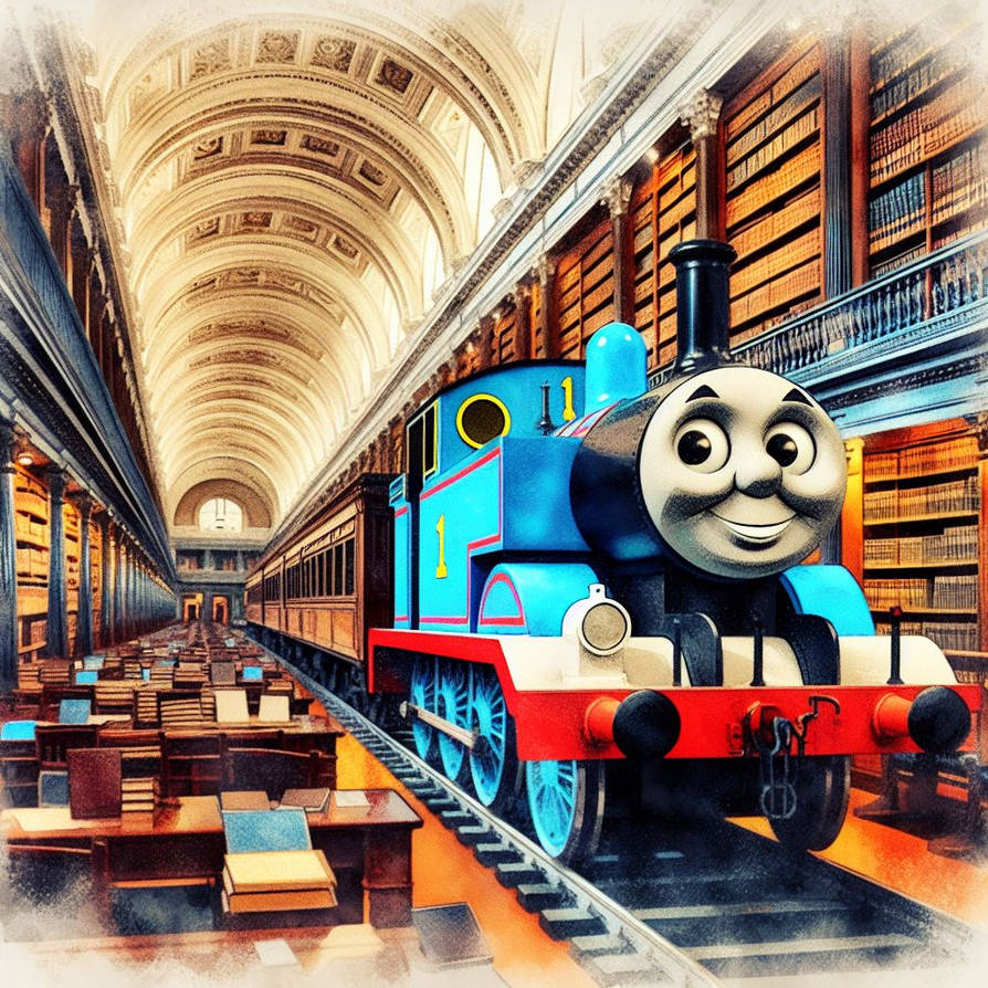 Thomas Mutter Library Thomas in the Library of Congress by GreenEngineStudios on DeviantArt