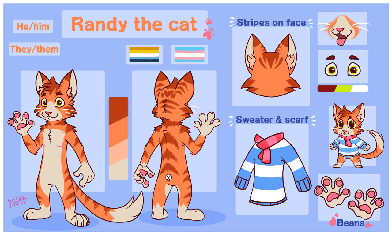 Kitso Randy Randy the cat ref by TheKingTunaKitty on DeviantArt